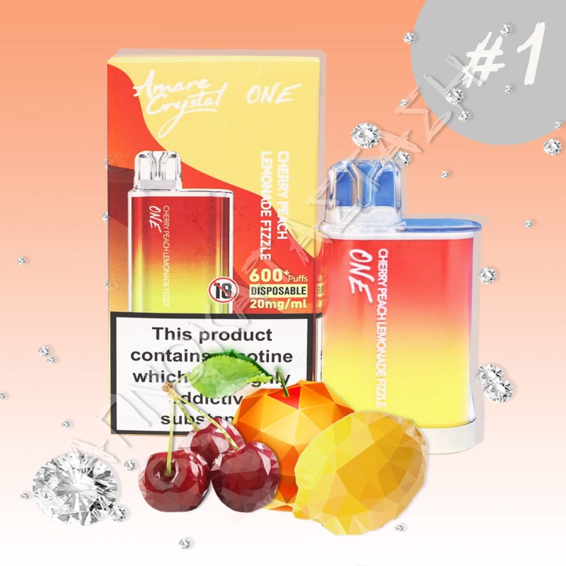 Amare Crystal One Cherry Peach Lemonade Fizzle Disposable
